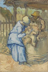 Der Schafscherer (nach Millet)